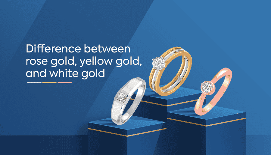 difference between rose,yellow and gold earrings